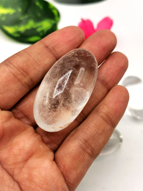 Clear Quartz Lingam/Shivling - Energy/Reiki/Crystal Healing - 1.5 inches length and 36 gms - ONE PIECE ONLY
