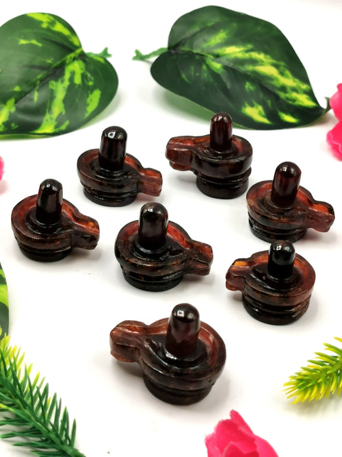 Hessonite garnet (gomed) stone Lingam/Shivling - Energy/Reiki/Crystal Healing - 1 inch and 109 carats - ONE PIECE ONLY