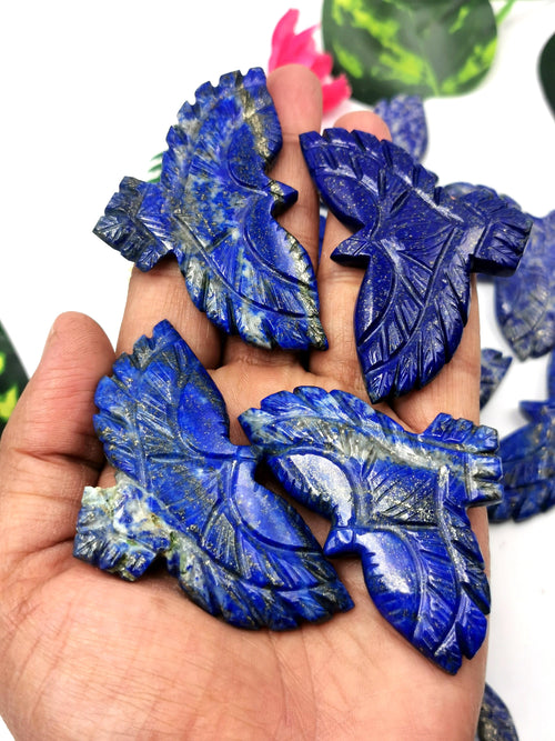 Lapis Lazuli eagle / phoenix carving - reiki/chakra/energy -  2 inches and 27 gms - ONE PIECE ONLY - animal lapidary