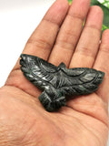 Emerald eagle/phoenix carving - reiki/chakra/energy -  2 inch and 28 gms - ONE PIECE ONLY - animal lapidary
