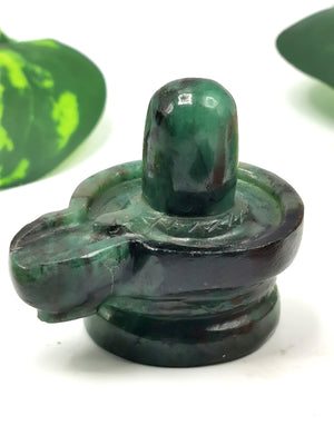 Exquisite Emerald stone Lingam/Shivling - Energy/Reiki/Crystal Healing - 1.5 inch and 210 carats - ONE PIECE ONLY