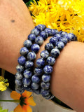 Sodalite bracelet set of 4 pieces | gemstone/crystal jewelry | Mother's Day/Birthday/Anniversary/Valentine's Day gift