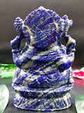 Lapis Lazuli amazing Handmade Carving of Ganesh - Lord Ganesha Idol |Sculpture in Crystals/Gemstones - Reiki/Chakra/Healing - 7 inches and 2.19 kg