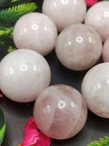 Rose Quartz crystal stone sphere/ball - Energy/Reiki/Crystal Healing - 2 inches diameter and 170 gms (0.37 lb) - ONE PIECE ONLY