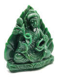 GuanYin carving in Columbian Jade - handmade Kwan Yin in sitting posture - crystal/reiki/healing - 8 inches and 2.79 kg (6.14 lb)