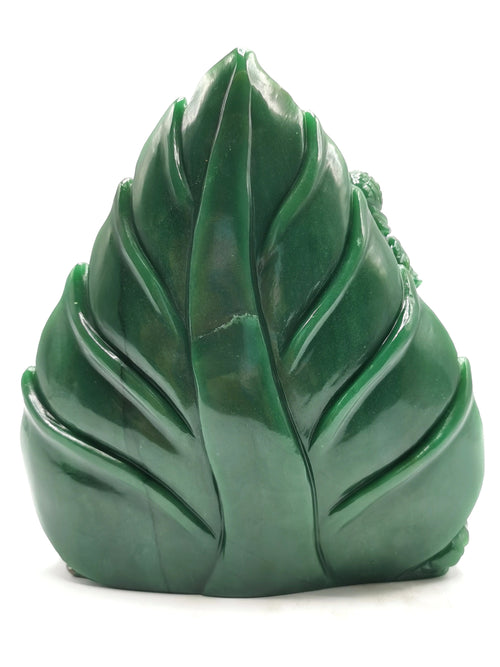 GuanYin carving in Columbian Jade - handmade Kwan Yin in sitting posture - crystal/reiki/healing - 8 inches and 2.79 kg (6.14 lb)