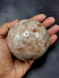 Large sunstone stone sphere/ball - Energy/Reiki/Crystal Healing - 3 inches (7.5 cms) diameter and 515 gms - ONE PIECE ONLY