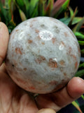 Natural sunstone stone sphere/ball - Energy/Reiki/Crystal Healing - 2.5 inches (6.25 cms) diameter and 390 gms - ONE PIECE ONLY