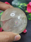 Natural Clear Quartz stone sphere/ball - Energy/Reiki/Crystal Healing - 2 in (5 cms) diameter and 180 gms (0.40 lb) - ONE PIECE ONLY