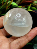 Spheres in Clear Quartz stone - Energy/Reiki/Crystal Healing - 2 in (5 cms) diameter and 210 gms (0.46 lb) - ONE PIECE ONLY