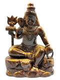Shiva Handmade in Tiger Eye Carving - Lord Shivshankar in crystals and gemstones | Reiki/Chakra/Healing/Energy - 6.5 inches and 890 gms