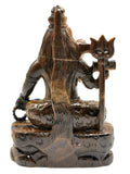 Shiva Handmade in Tiger Eye Carving - Lord Shivshankar in crystals and gemstones | Reiki/Chakra/Healing/Energy - 6.5 inches and 890 gms