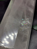 Large 8-face Clear Quartz point/wand/tower -handmade carvings - energy/chakra/reiki - 12 in (30 cms) height and 1.79 kg (3.94 lb)