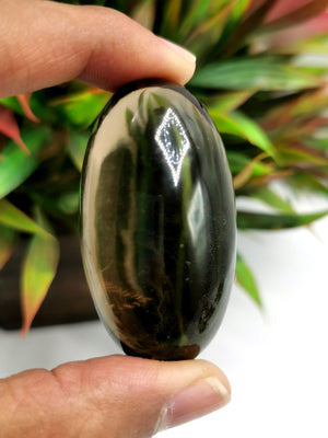 Smokey Quartz Lingam/Shivling - Energy/Reiki/Crystal Healing - 2 inches length and 56 gms (0.12 lb) - ONE PIECE ONLY