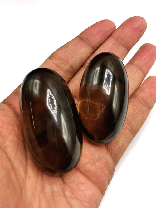Smokey Quartz Lingam/Shivling - Energy/Reiki/Crystal Healing - 2 inches length and 56 gms (0.12 lb) - ONE PIECE ONLY