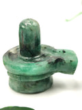 Shiv ling / lingam in natural Emerald Breathtaking carving - Energy/Reiki/Crystal Healing - 1.5 inch and 120 carats - ONE PIECE ONLY
