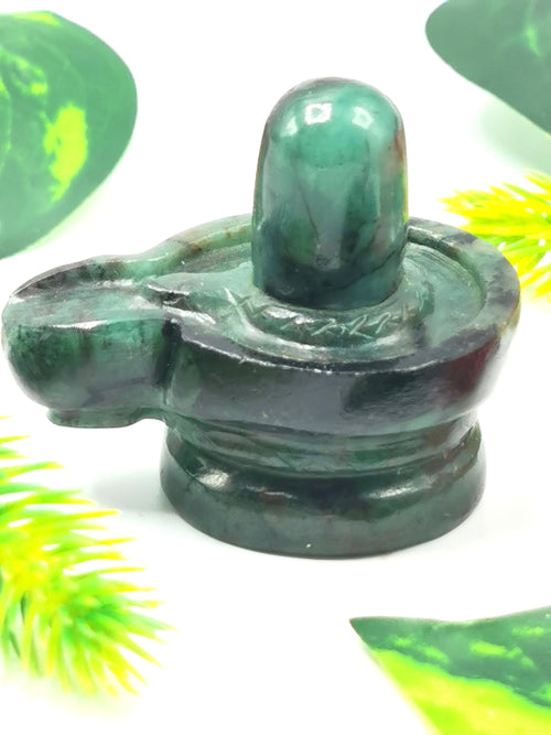 Exquisite Emerald stone Lingam/Shivling - Energy/Reiki/Crystal Healing - 1.5 inch and 210 carats - ONE PIECE ONLY