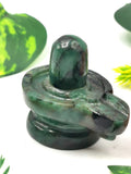 Exquisite Emerald stone Lingam/Shivling - Energy/Reiki/Crystal Healing - 1.5 inch and 210 carats - ONE PIECE ONLY