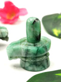 Emerald gemstone Lingam/Shivling - Energy/Reiki/Crystal Healing - 1.5 inch and 150 carats - ONE PIECE ONLY