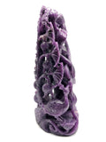 Lepidolite Goddess Saraswati carving in lepidolite crystal - Goddess of Learning idol/statue in gemstones and crystals - 9 in and 2.72 kg (5.98 lb)