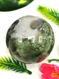 Spheres - Amazing natural Moss Agate stone sphere/ball - Energy/Reiki/Crystal Healing - 2.5 inches (6.25 cms) diameter and 240 gms (0.53 lb)