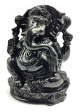 Majestic Black Agate gemstone Carving of Ganesh - Lord Ganesha Idol in Crystals/Gemstone - Reiki/Chakra/Healing/Energy - 6 in and 1.56 kg (3.43 lb)