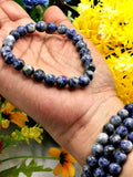 Sodalite bracelet set of 4 pieces | gemstone/crystal jewelry | Mother's Day/Birthday/Anniversary/Valentine's Day gift