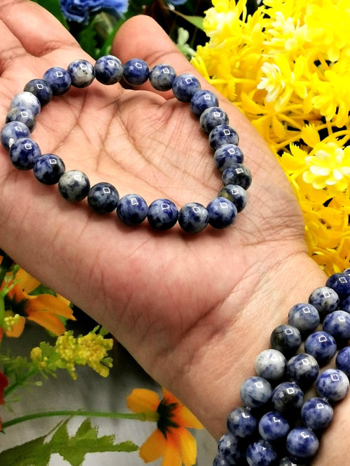 Sodalite bracelet set of 4 pieces | gemstone/crystal jewelry | Mother's Day/Birthday/Anniversary/Valentine's Day gift