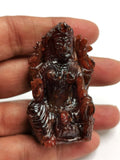 Lakshmi statue in hessonite garnet (gomed) - Goddess Laxmi carving 2 inches and 356 carats - home decor figurine - ONE STATUE ONLY