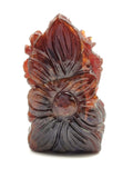 Lakshmi statue in hessonite garnet (gomed) - Goddess Laxmi carving 2 inches and 356 carats - home decor figurine - ONE STATUE ONLY