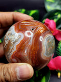Fire Agate stone sphere/ball - Energy/Reiki/Crystal Healing - 2.5 inches (6.25 cms) diameter and 290 gms - ONE PIECE ONLY