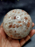 Large natural sunstone crystal sphere/ball - Energy/Reiki/Crystal Healing - 3 inches (7.5 cms) diameter and 660 gms - ONE PIECE ONLY
