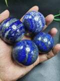 Spheres in Lapis Lazuli stone - Energy/Reiki/Crystal Healing - 2 in (5 cms) diameter and 160 gms (0.35 lb) - ONE PIECE ONLY