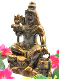 Shiva Handmade in Tiger Eye Carving - Lord Shivshankar in crystals and gemstones | Reiki/Chakra/Healing/Energy - 6.5 inches and 890 gms