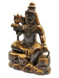 Shiva Handmade in Tiger Eye Carving - Lord Shivshankar in crystals and gemstones | Reiki/Chakra/Healing/Energy - 6.5 inches and 890 gms