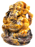Mookaite Jasper Handmade Carving of Ganesh - Lord Ganesha Idol/Murti in Crystals and Gemstones -Reiki/Chakra/Healing -7 inches and 1.45 kg