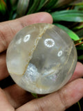 Amazing natural Clear Quartz stone sphere/ball - Energy/Reiki/Crystal Healing - 2 in (5 cms) diameter and 160 gms (0.35 lb) - ONE PIECE ONLY
