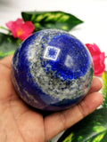 Large natural Lapis Lazuli stone sphere/ball - Energy/Reiki/Crystal Healing - 3 in (7.5 cms) diameter and 520 gms (1.14 lb) - ONE PIECE ONLY
