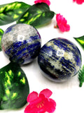 Amazing natural Lapis Lazuli stone sphere/ball - Energy/Reiki/Crystal Healing - 2.5 in (6.25 cms) diameter and 440 gms - ONE PIECE ONLY