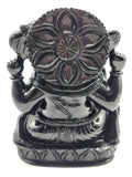 Majestic Black Agate gemstone Carving of Ganesh - Lord Ganesha Idol in Crystals/Gemstone - Reiki/Chakra/Healing/Energy - 6 in and 1.56 kg (3.43 lb)