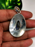 Handmade rainbow moonstone pendant in 925 sterling silver - gemstone/crystal gift |Mother's Day/engagement/wedding/anniversary/birthday gift