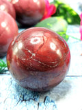 Amazing natural gemstone Mookaite Jasper stone sphere/ball - Energy/Reiki/Crystal Healing - 2.5 inch diameter and 245 gms (0.54 lb) - ONE PIECE ONLY
