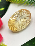 Stunning Citrine Flower design faceted stone for pendant - crystal/gemstone jewelry | Mother's Day/birthday/engagement/wedding gift