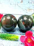 Jasper Bloodstone sphere/ball - Energy/Reiki/Crystal Healing - 2 inch diameter and 165 gms (0.36 lb) - ONE PIECE ONLY