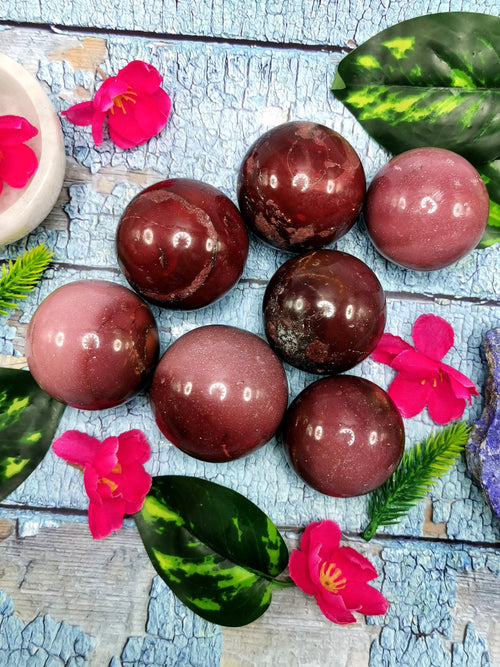 Jasper Mookaite gemstone sphere/ball - Energy/Reiki/Crystal Healing - 2 inch diameter and 170 gms (0.37 lb) - ONE PIECE ONLY