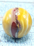 Yellow / Purple Mookaite Jasper stone sphere/ball - Energy/Reiki/Crystal Healing - 2 inches diameter and 130 gms (0.29 lb) - ONE PIECE ONLY