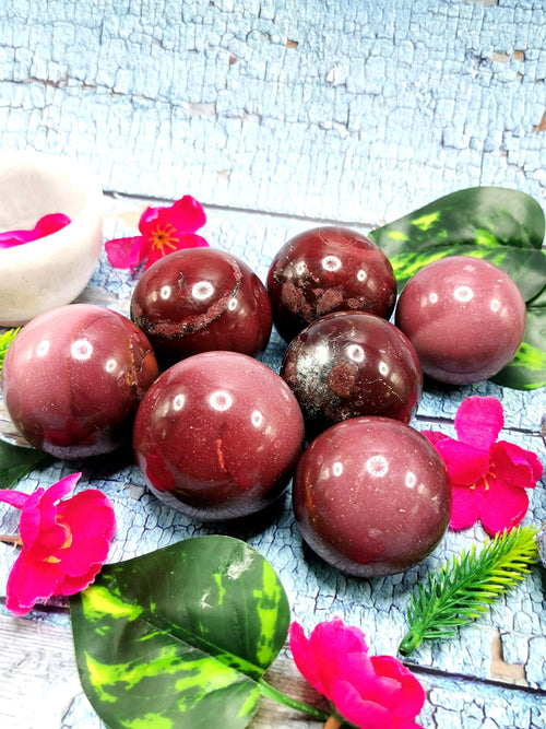 Jasper Mookaite gemstone sphere/ball - Energy/Reiki/Crystal Healing - 2 inch diameter and 170 gms (0.37 lb) - ONE PIECE ONLY