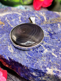 Botswana Agate Pendant in 925 Sterling Silver -crystal/gemstone jewelry| Mother's Day/birthday/engagement/wedding/anniversary gift