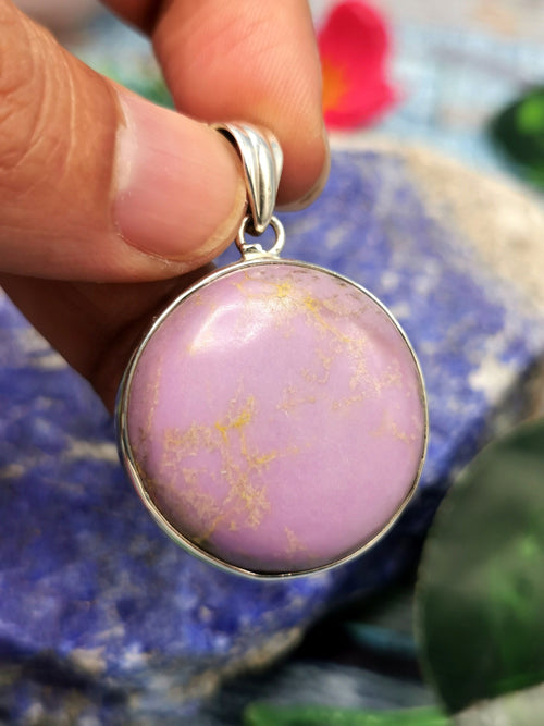 Beautiful Phosphoderite Pendant in 925 Sterling Silver -crystal/gemstone jewelry | Mother's Day/birthday/engagement/wedding/anniversary gift