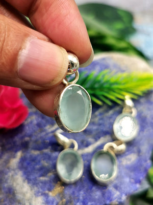 Aquamarine Pendant in 925 Sterling Silver -crystal/gemstone jewelry | Mother's Day/birthday/engagement/wedding/anniversary gift | ONE PIECE ONLY